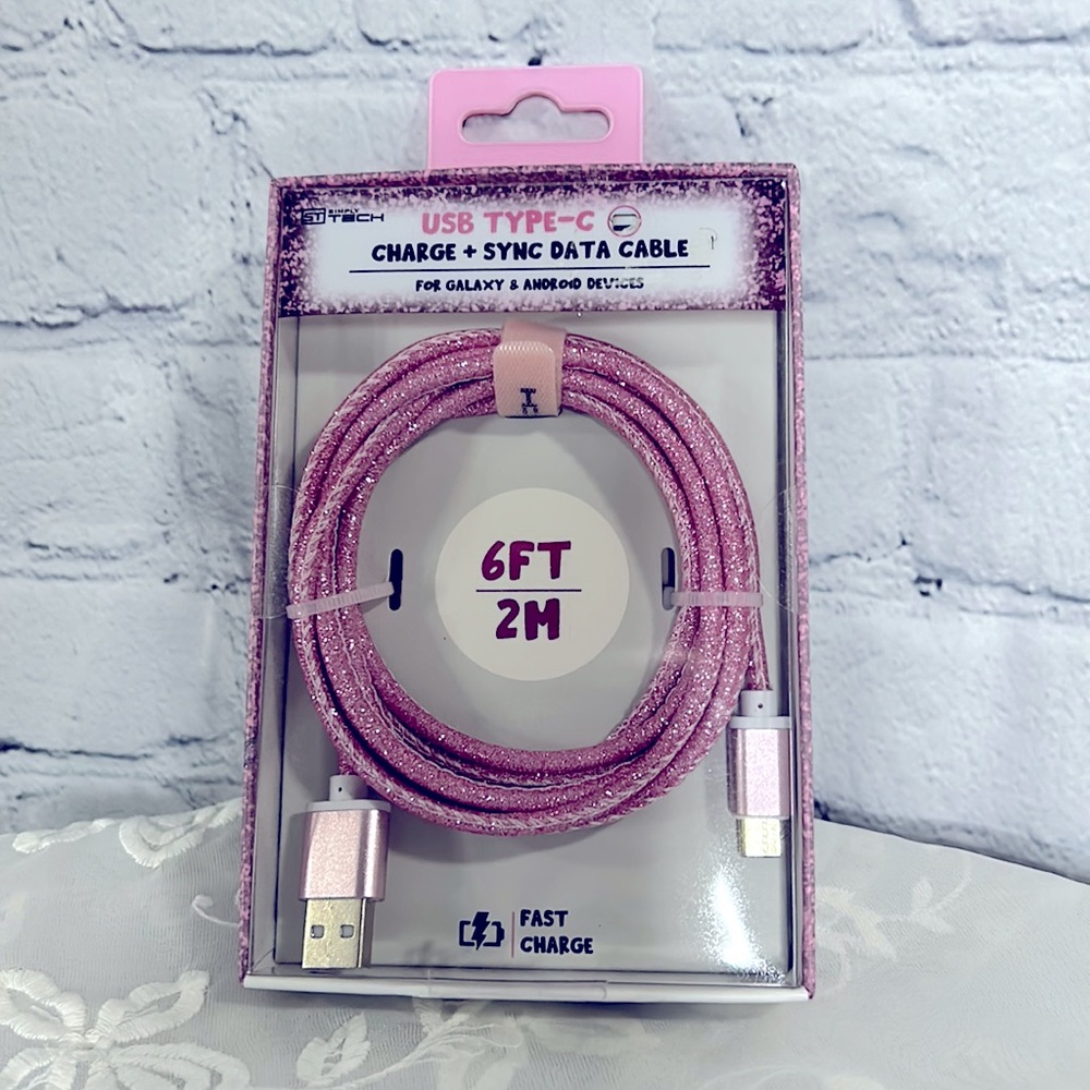 ✨Pink USB Type-C | Charge & Sync Data Cable > for  Galaxy & Android devices.✨💖